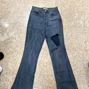 Black boot cut jeans